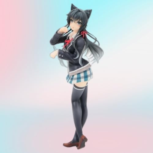 DongYemoo Anime-Figur Mädchen Ecchi-Figur Nekomimi Seifuku Ver. Süßes Loli-Modell, Spielzeug-Statue-Sammlung, PVC-Actionfiguren, Comic-Figuren, H20cm/7,8 Zoll von DongYemoo