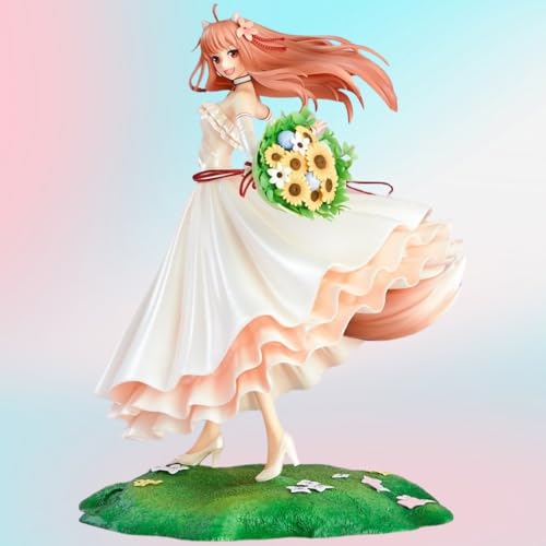 DongYemoo Anime-Figur Mädchen Ecchi-Figur Süße Loli 1/8 Hochzeitskleid Ver. Fertiggestellte Figur Modell Spielzeug Statue Sammlung PVC Actionfiguren Comicfiguren H24cm/9.4inch von DongYemoo