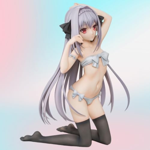 Ecchi-Figur Anime-Mädchen-Figur 1/6 Fertige Figur Actionfiguren HENTAI-Figur Statue Spielzeug Wohndekor Modellsammlung Comic-Figuren H17cm/6,6 Zoll Grau von DongYemoo