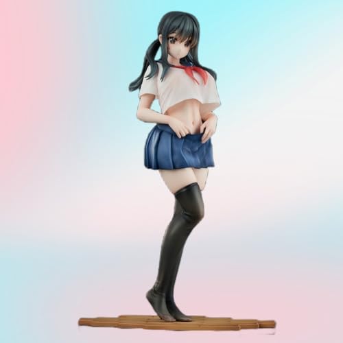Ecchi-Figur Anime-Mädchenfigur Original – Curtain-chan – Actionfiguren HENTAI-Figur Statue Spielzeug Wohndekor Modellsammlung Comicfiguren H26cm/10,2Zoll von DongYemoo