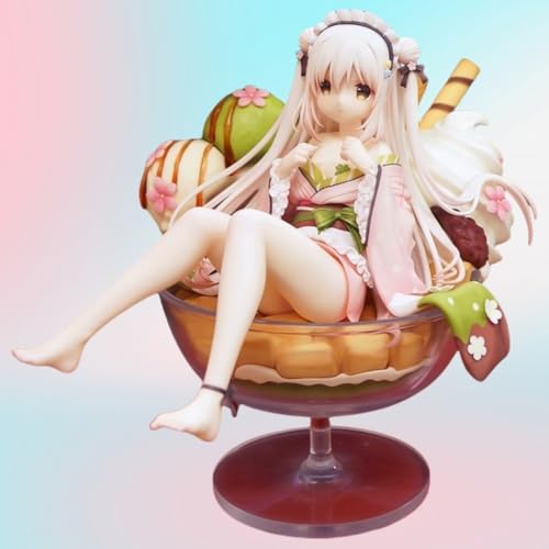 Ecchi-Figur Anime-Mädchenfigur Original -Shiratama Komame aus einem Shiratama-Parfait- 1/6 Actionfiguren HENTAI-Figur Statue Spielzeug Wohndekor Modellsammlung Comicfiguren H20cm/7,8Zoll von DongYemoo