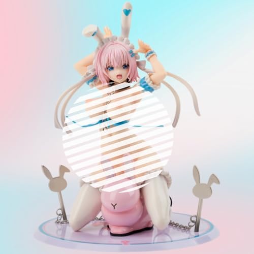 Ecchi-Figur Anime-Mädchenfigur Original -Usano Mimomo- 1/7 Actionfiguren HENTAI-Figur Statue Spielzeug Wohndekor Modellsammlung Comicfiguren H19,5 cm(Hard Chest) von DongYemoo