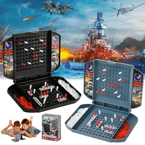 Schiffe Versenken Spiel,Schiffe Versenken Brettspiel,Battleship Klassisches Brettspiel,Seeschlacht Spiel,Battleship Spiel Strategiespiele Kinder von Dongcill