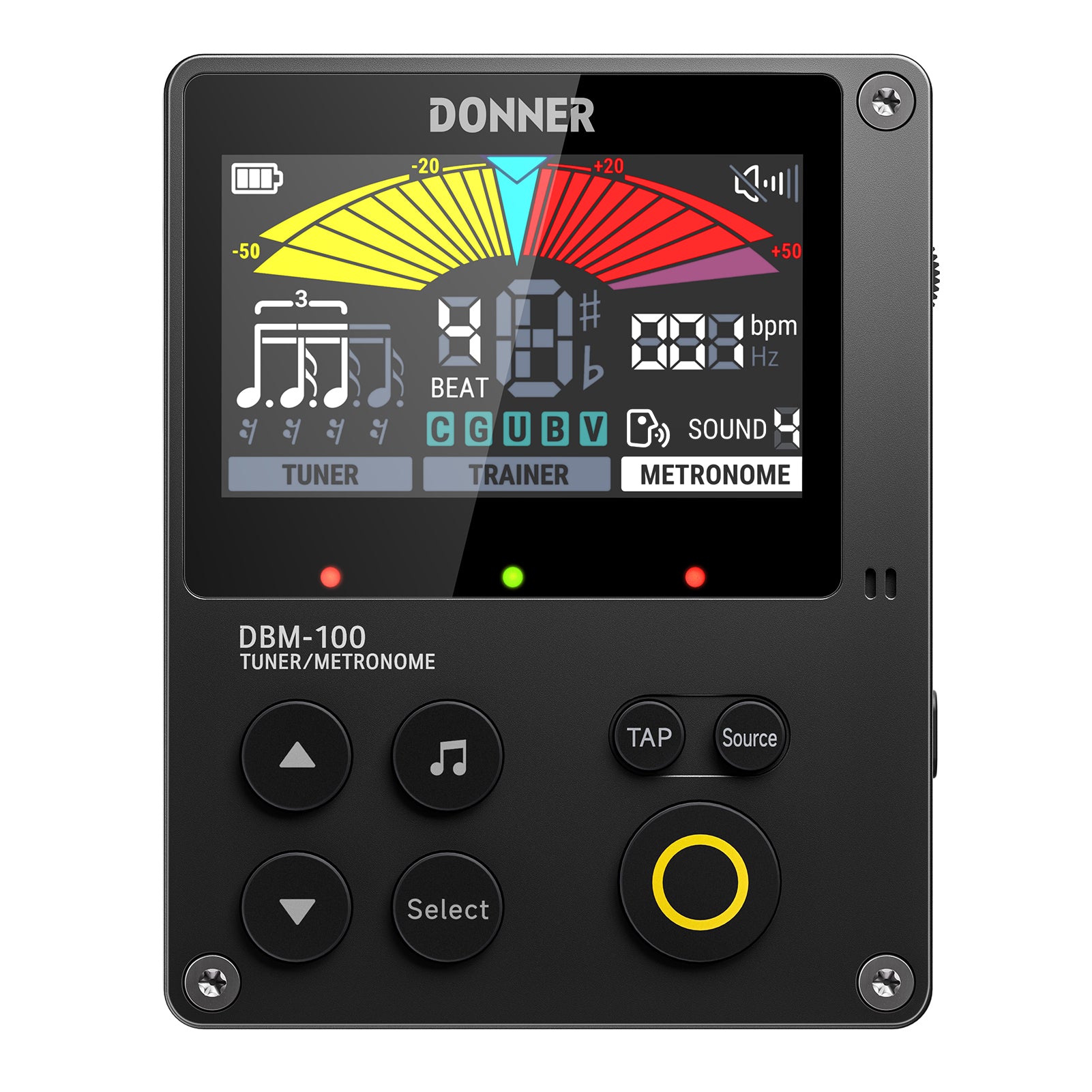 Donner DBM-100 Wiederaufladbares Metronom, Schwarz Donner DBM-100 Wiederaufladbares Metronom, Schwarz von Donner Music - DE