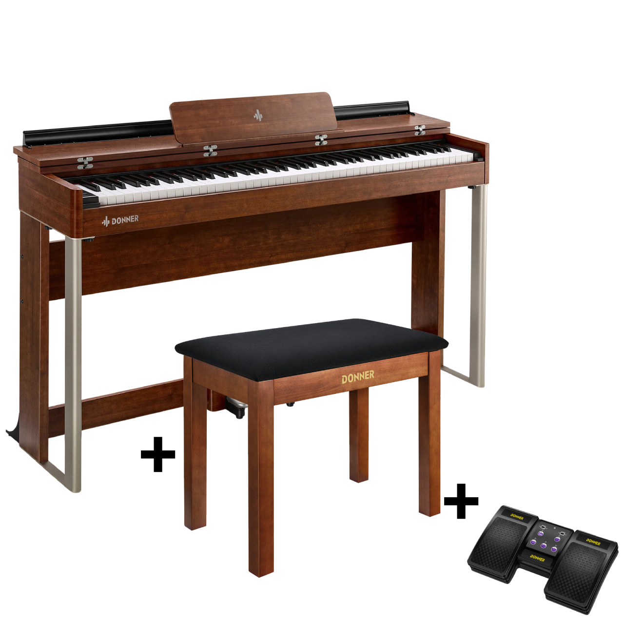 Donner DDP-200 MK2 Digitalpiano, DDP-200 MK2 Piano / Piano + Klavierbank + Page Turner Donner DDP-200 MK2 Digitalpiano, DDP-200 MK2 Piano / Piano + Klavierbank + Page Turner von Donner Music - DE