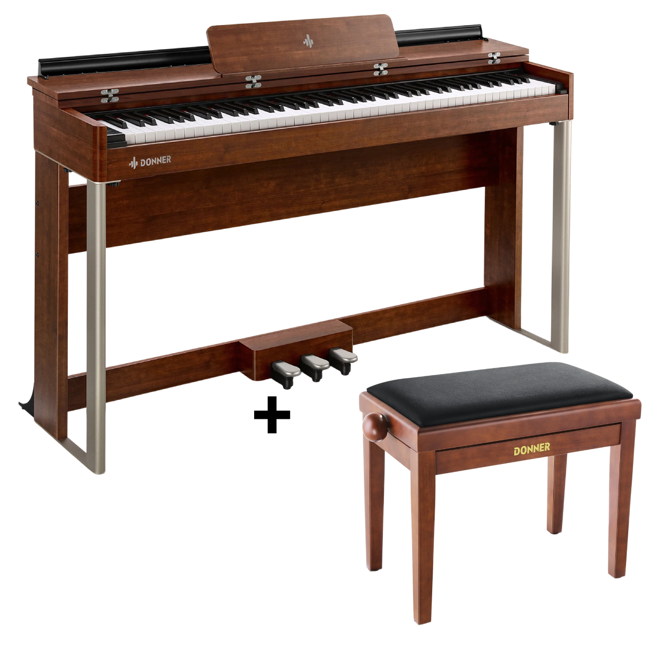 Donner DDP-200 MK2 Digitalpiano, DDP-200 MK2 Piano / Piano + höhenverstellbare Bank Donner DDP-200 MK2 Digitalpiano, DDP-200 MK2 Piano / Piano + höhenverstellbare Bank von Donner Music - DE