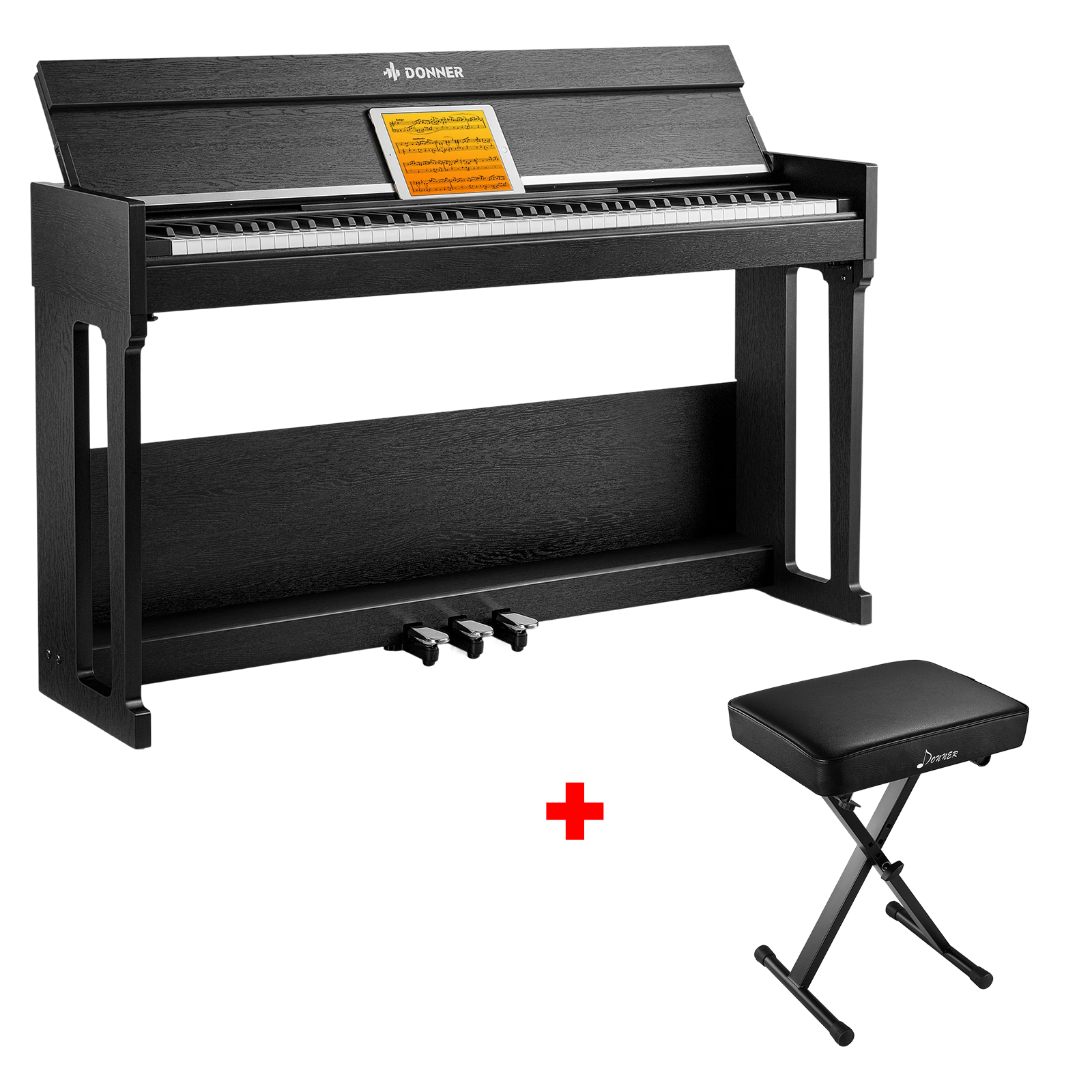 【Vorbestellung】Donner DDP-90 PRO Voll Gewichtetes Digitalpiano für Zuhause【Versand am 10. Dezember】, Piano + X-Förmig Klavierhocker 【Vorbestellung】Donner DDP-90 PRO Voll Gewichtetes Digitalpiano für Zuhause【Versand am 10. Dezember】, Piano + X-Förmig Klavierhocker von Donner Music - DE