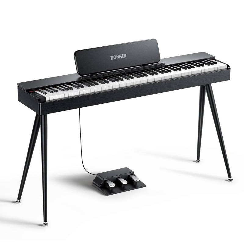 Donner OURA S100 88-Tasten-Digitalpiano für den Heimgebrauch, schwarze Eichenmaserung von Donner Music - DE