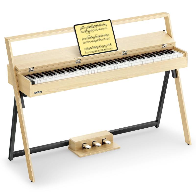 DONNER OURA™ R300 88-Tasten-Digitalpiano für zu Hause, Helle Holzfarbe / Klavier von Donner Music - DE