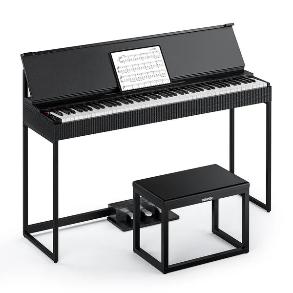 Donner OURA™ S300 88-Tasten-Digitalpiano für den Heimgebrauch, Klavier+Bank【Offizielles Paket】 von Donner Music - DE