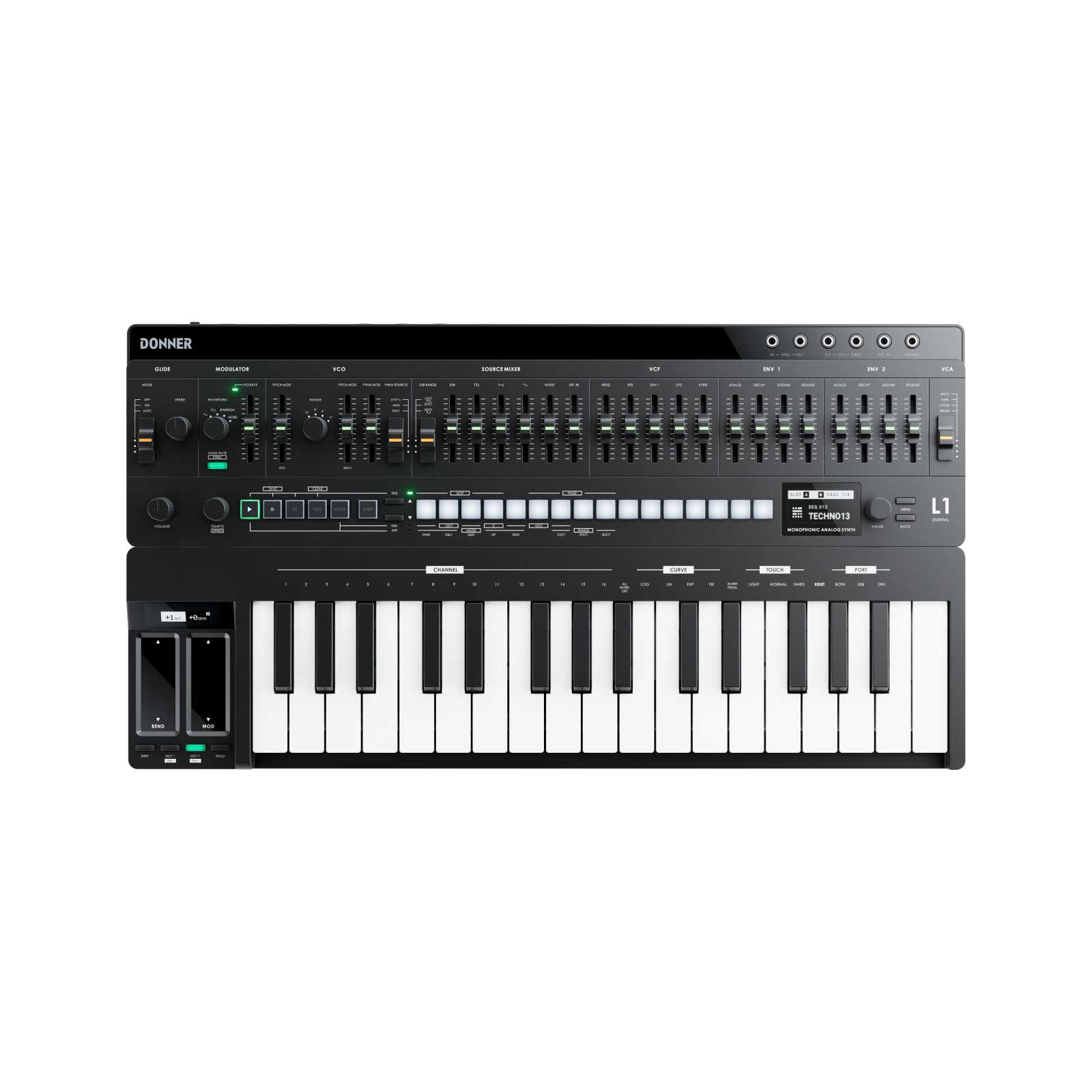 【VORVERKAUF】Vorverkauf]Donner Essential L1 Synthesizer-【Erscheint im Juli】, L1+KB-32M von Donner Music - DE