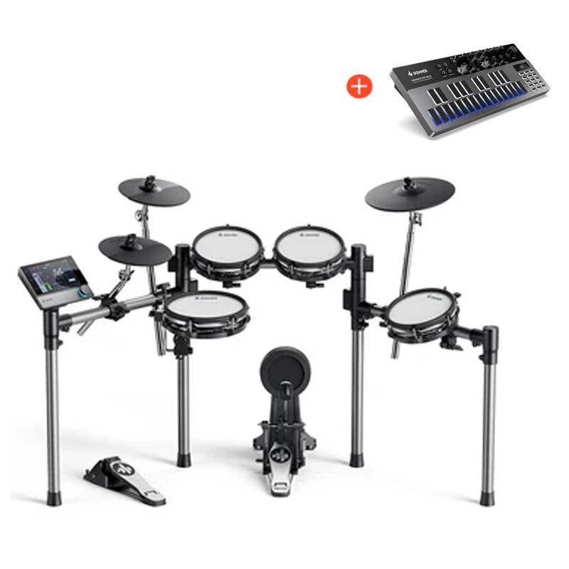 Donner Beat Electronic Drum Set, Drum Set + Free B1 von Donner music- DE