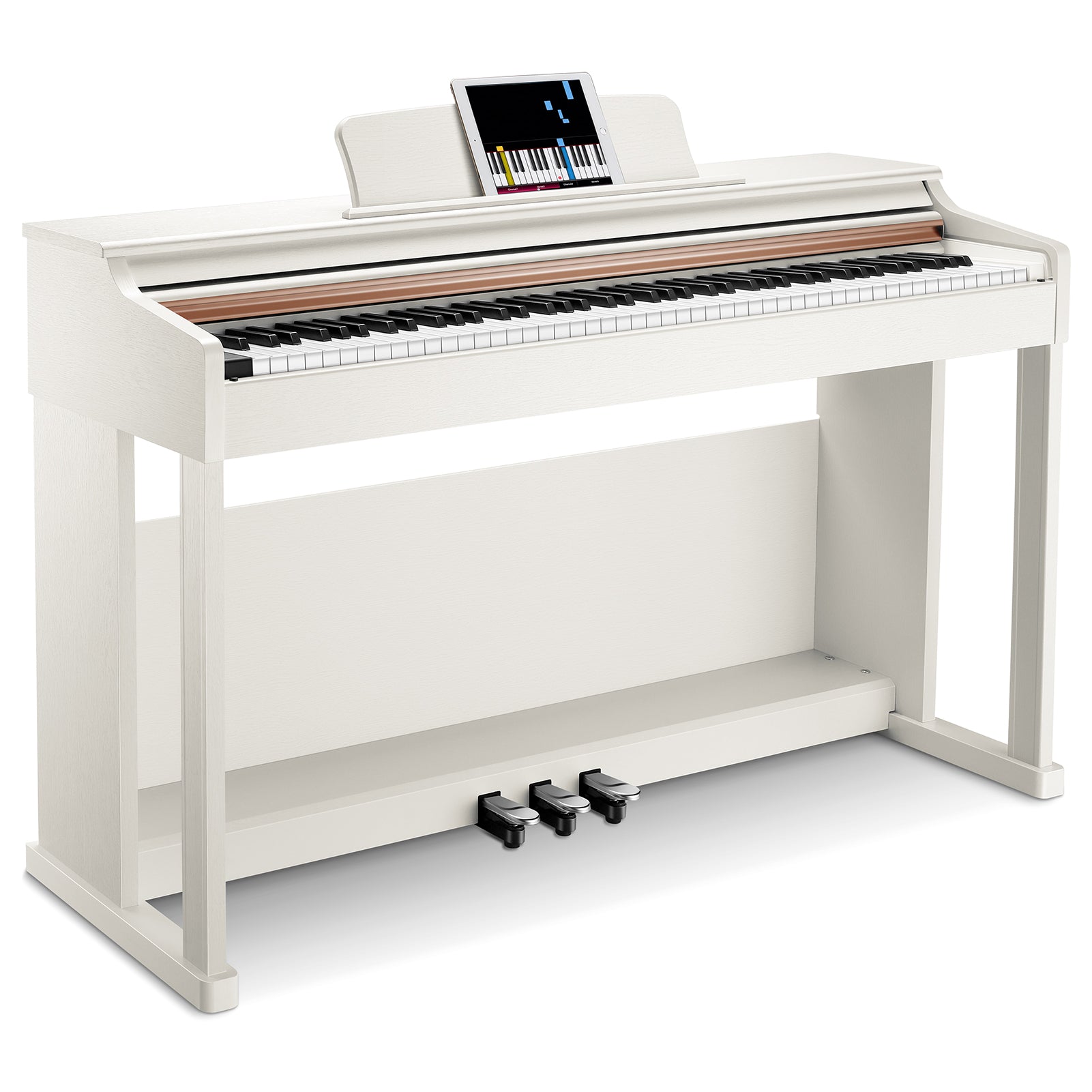 Donner DDP-100 Home Digitalpiano mit 88 Hammermechanik Tasten, Weiß / Piano von Donner