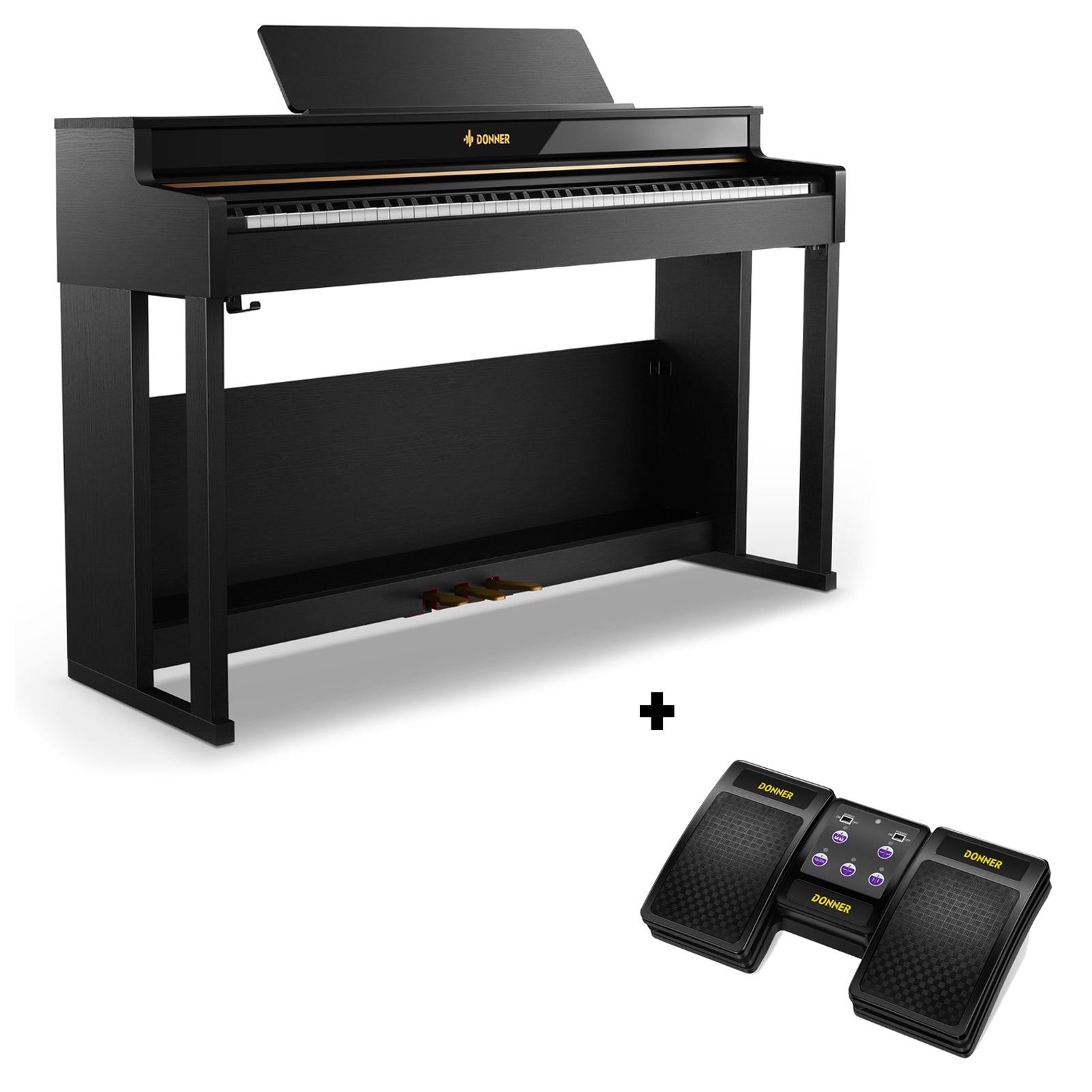 Donner DDP-400 Premium Upright Digital Piano, DDP-400 + Bluetooth Page Turner Donner DDP-400 Premium Upright Digital Piano, DDP-400 + Bluetooth Page Turner von Donner