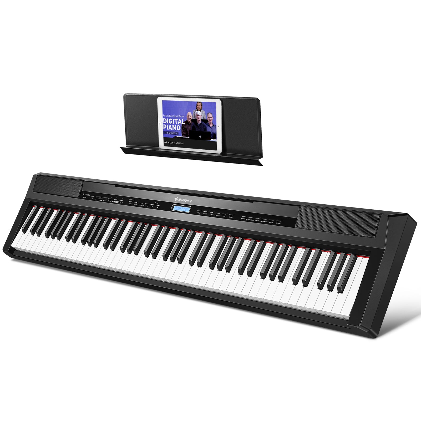 Donner DEP-20 Digitalpiano 88 vollgewichtete Epiano Keyboard mit Hammermechanik, DEP-20 E-Piano von Donner