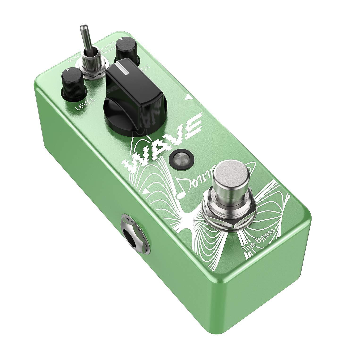 Donner Wave Delay Gitarren-Effektpedal, zwei Modelle Digital Delay Guitar Pedal Pure Analog True Bypass von Donner