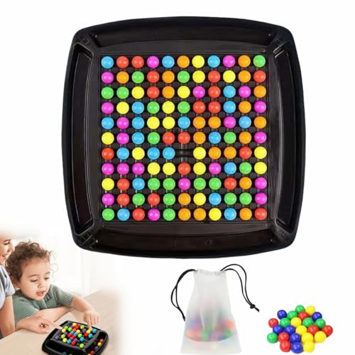 Donubiiu Intellectual Chessboard, Intellectual Chessboard -Dual Duel, Rainbow Ball Elimination Game, Funny Tabletop Games, Colorful Balls Interactive Board Game (120) von Donubiiu