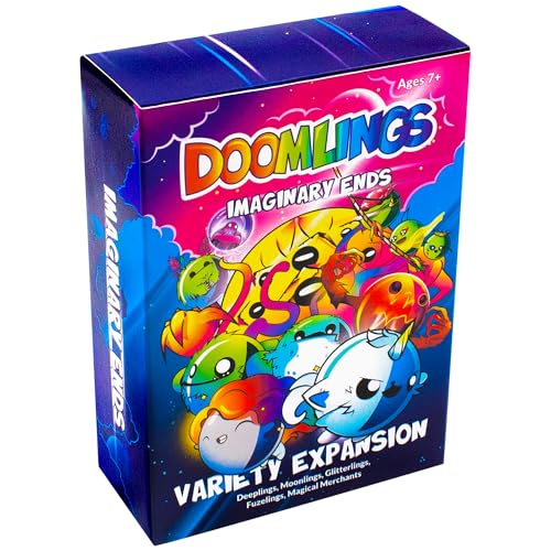 Doomlings Kartenspiel: Imaginary Ends Expansion – 5 Erweiterungspaket mit 127 Karten, neuen Eigenschaften & neuen Spielmechaniken | 2-6 Spieler, ab 10 Jahren (Imaginary Ends) von Doomlings