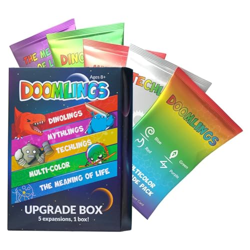 Doomlings Upgrade-Paket für das Klassische Spiel - 5 Erweiterungssets (Insgesamt 81 Karten inbegriffen) von Doomlings