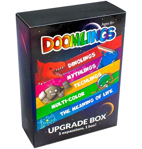 Doomlings Upgrade-Paket für das Klassische Kartenspiel 5 Erweiterungssets (Insgesamt 81 Karten inbegriffen) von Doomlings