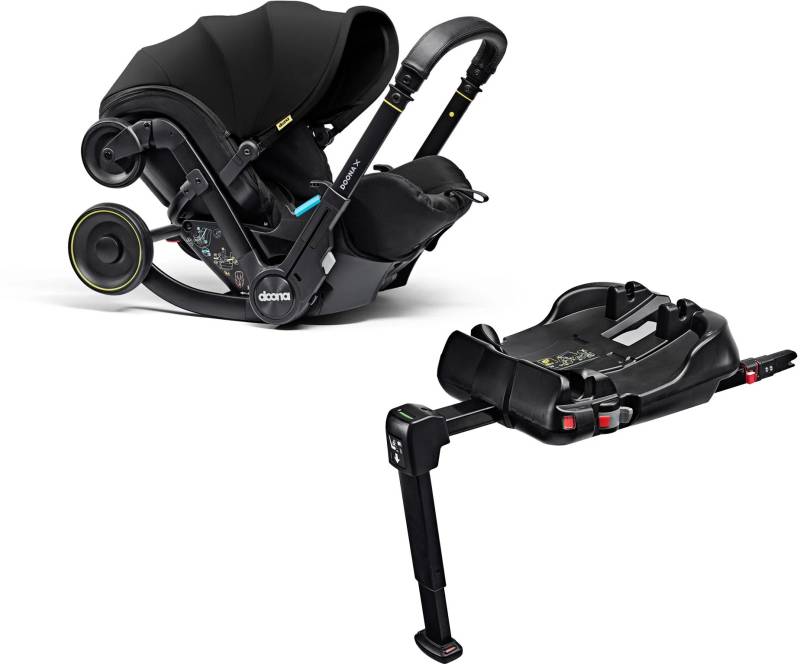 Doona X Babyschale inkl. ISOFIX-Basis, Nitro Black von Doona