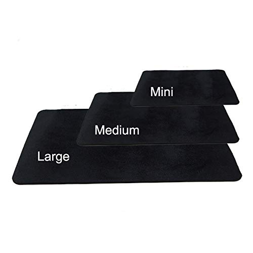 Doowops Professionelle Nahaufnahmen Poker Deck Card Mat (schwarz) Magic Tricks Illusions Zubehör Gimmick Requisiten Magier Matte Pad (klein) von Doowops