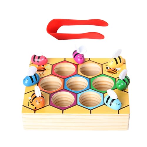 Dopsyesn Kleinkind Sortierspielzeug,Bienenfalle Farberkennungsspiel - Pädagogisches Lernspielzeug Ab 3 Jahren Für Mädchen Kindergarten Vorschule Homeschool Drinnen Draußen Unterwegs Dopsyesn Kleinkind Sortierspielzeug,Bienenfalle Farberkennungsspiel - Pädagogisches Lernspielzeug Ab 3 Jahren Für Mädchen Kindergarten Vorschule Homeschool Drinnen Draußen Unterwegs von Dopsyesn