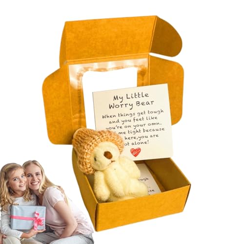 Dopsyesn | Niedliches Stofftier Bär Mit Karte - Weiches Kuscheltier Kuscheliger Freund Mit Motivationskarte Für Bett Autoschreibtisch Dopsyesn | Niedliches Stofftier Bär Mit Karte - Weiches Kuscheltier Kuscheliger Freund Mit Motivationskarte Für Bett Autoschreibtisch von Dopsyesn
