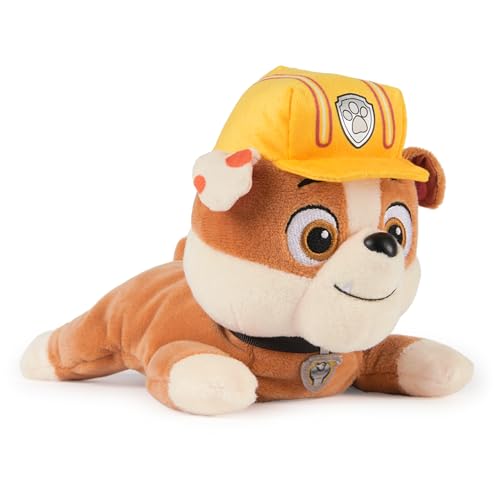 GUND PAW Patrol Rubble Plush, Official Lounging Rubble Plush Toy, Weighted Stuffed Animal, Sensory Toy for Ages 1 and Up, 20 cm GUND PAW Patrol Rubble Plush, Official Lounging Rubble Plush Toy, Weighted Stuffed Animal, Sensory Toy for Ages 1 and Up, 20 cm von PAW PATROL