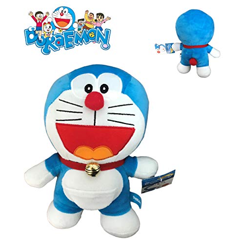 Plusch von DORAEMON Roboter-Katze Mund öffnen LACHT Version 20cm - Original und OFFIZIELLE von ドラえもん