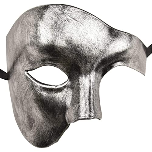 Dorccsi Herrenmaske Maskerademaske Phantom der Oper Halbgesichtsmaske Halloween-Masken Maske für Halloween Halloween-Masken für Erwachsene Halloween-Maske Halloween-Dekorationen Halloween-Dekor von Dorccsi