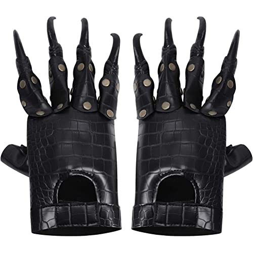 Halloween-Klauenhandschuhe, Halloween-Kostüm, Party-Requisiten, gruselige schreckliche Wolfspfoten-Handschuhe, Cosplay-Kostüm, Clown-Handschuhe, Krallen, Drachenhandschuhe, Karneval, Party, Streich-Re von Dorccsi