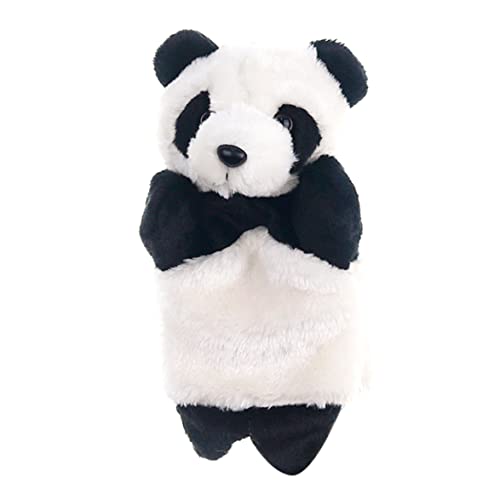 Panda-Handpuppe, Cartoon-Panda-Handpuppen FüR GeschichtenerzäHl-Performances, Interaktives Lernspielzeug, PlüSch-Fingerpuppen, GeschichtenerzäHl-Puppenhandschuhe, Weiß Und Schwarz, 25 cm von Dorccsi