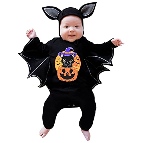 Dorjuli Halloween Kostüm Kinder- Säuglings Fledermaus Kostüm Cosplay Kostüm Karneval Kostüm Strampler Kleinkind Baby Halloween Ghost Horrorkostüm Halloweenkostüm Karneval Cosplay Fasching Verkleidung von Dorjuli