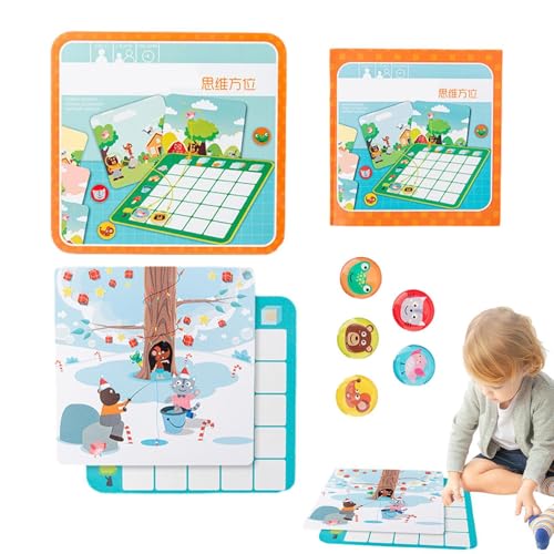 Brettspiele für Kinder, lustige Brettspiele - Kleine Positionierungsspielzeug-Puzzles,Interaktive Kinderspiele, Tischspiele, Lehrmittel, Lernspielzeug für Kinder, und Mädchen von Dottduya