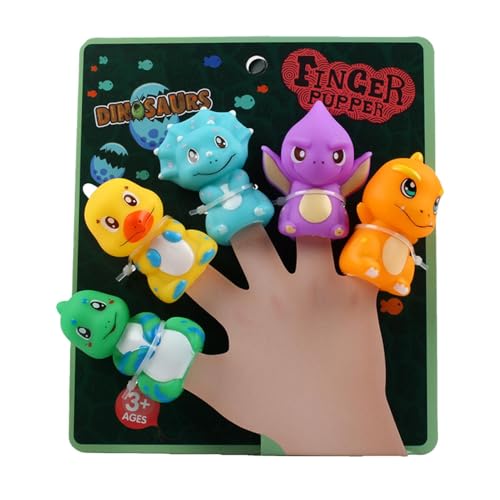 Cartoon-Tier-Fingerpuppen,Charakter-Fingerpuppen - Kinder-Cartoon-niedliches Fingerpuppen-Set,Wunderbares interaktives Puppenspielzeug, 5X Puppen für die Halloween-Party-Schule von Dottduya