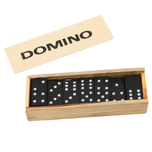 Domino-Set Doppel 6 | Domino-Set für Klassische Brettspiele | 28 Kacheln Doppel 6 Dominosteine ​​Set für Kinder, Mädchen, Familienspielabend, Partyartikel von Dottduya