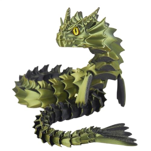 Dottduya -Gedruckter Drache, gedrucktes Drachen-Zappelspielzeug - Flexible Gelenke Fidget Toys, Gedruckter Flexibler beweglicher Drache für, Mädchen, Kinder, Freunde, Familie von Dottduya