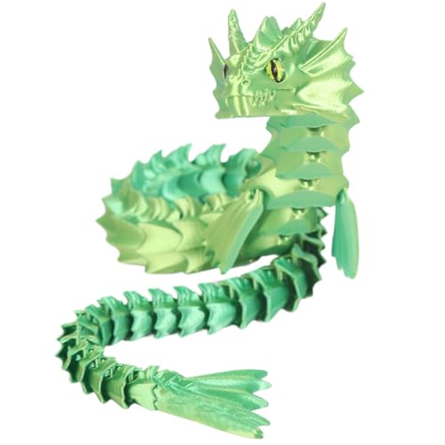 Dottduya -Gedruckter beweglicher Drache, Zappelspielzeug mit beweglichem Drachen | -Gedruckter Drache mit flexiblen Gelenken, Fidget-Spielzeug, Gedruckter Flexibler beweglicher Drache für, von Dottduya