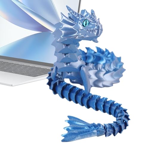 Dottduya 3D-gedrucktes Drachen-Zappelspielzeug,Drachen-Zappelspielzeug mit flexiblen Gelenken,3D-gedruckter Drache mit flexiblen Gelenken, Fidget-Spielzeug - 3D-gedruckter flexibler beweglicher Drache von Dottduya