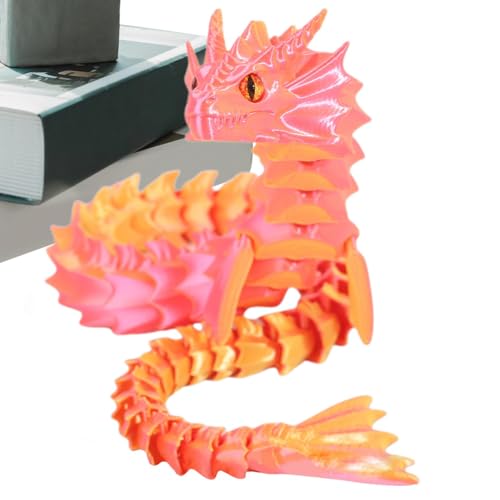 Dottduya -gedrucktes Drachen-Zappelspielzeug,Drachen-Zappelspielzeug mit flexiblen Gelenken - Flexible Gelenke Fidget Toys | -Gedruckter Flexibler beweglicher Drache für, Mädchen, Kinder, von Dottduya