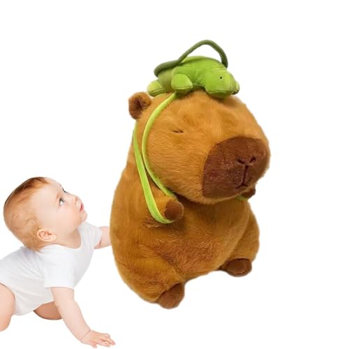 Dottduya Capybara Plüschtier,Capybara Plüschtiere | Weiches Plüsch-Wohndekor, 9-Zoll-Capybara-Puppe, Plüschkissen für -Mädchen-Geschenke von Dottduya