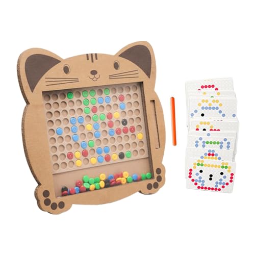 Dottduya Magnetic Dot Art, Magnetisches Zeichenbrett für Kinder, Katzen-Dot-Art-Doodle-Brettspielzeug, Vielseitige Magnet-Puzzle-Brettspiele, interaktive Lernaktivitäten für den Vorschulbereich von Dottduya