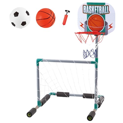 Dottduya Pool-Basketballkorb, übergroßes Poolspielzeug, Kleinkind-Schwimmbad-Basketball-Fußballkorb, Verstellbare Pool-Basketball-Fußballkörbe für, Mädchen, Kinder, Kinder von Dottduya