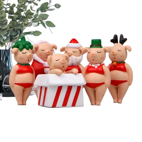 Dottduya Puppen mit Weihnachtsmotiven,Weihnachtsfigurenpuppe - Cartoon-Tierformen-Skulpturen,Kuschelige Weihnachtspuppen für Kinderzimmer, Wohnzimmer, Wohnungen von Dottduya