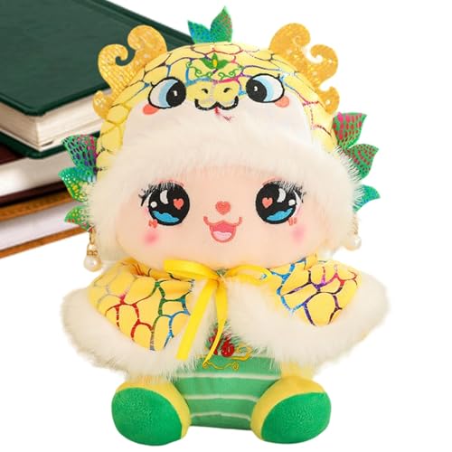 Dottduya Schlangen-Kuscheltier-Plüschtier,Kuscheltiere Schlange - Neujahrstiere Puppe - Frühlingsfest-Tischdekoration, chinesische Schlangenpuppe für Kinder, Mädchen, Freunde von Dottduya