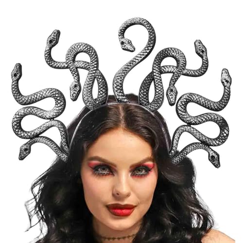 Dottduya Schlangen-Stirnband für Damen, Schlangen-Stirnbänder für Damen | Partys Kopfschmuck - Schlangen-Stirnband, Kopfschmuck, Cosplay-Kopfschmuck, Haarschmuck für Halloween-Maskerade von Dottduya