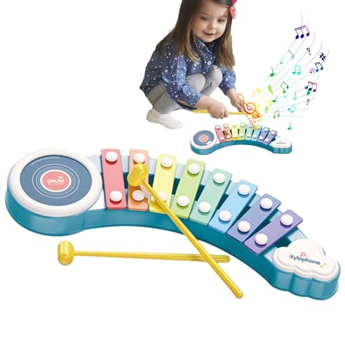 Kleinkind-Xylophon, Xylophon-Klavier, Schlaginstrument Xylophon Musikspielzeug, Musikinstrument, Lernaktivitäten im Vorschulalter, klassisches interaktives Kinderspielzeug für Mädchen und von Dottduya