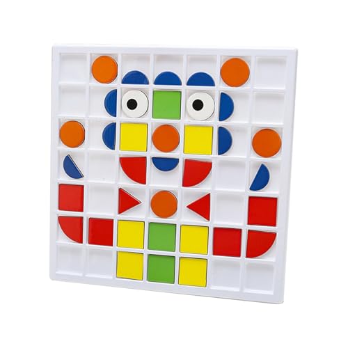 Pädagogische geometrische Blöcke, Blockpuzzlespiel | Pädagogisches Mosaik-Form-Puzzle-Blöcke-Brettspiel | Puzzle-Blockspiel für, Mädchen, Kinder, Kinder von Dottduya