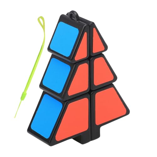 Würfelanhänger,Weihnachtsbaumpuzzle - Weihnachtsbaumform Speed ​​Cube 1X2X3 Weihnachtsbaumwürfel,Weihnachtsbaum-Dekorations-Puzzle, Schlüsselanhänger, Weihnachtsbaum, Speed-Baum-Puzzle von Dottduya